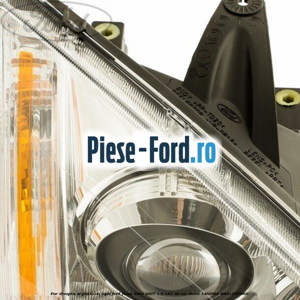 Far dreapta argintiu cu lupa Ford Focus 2004-2007 1.6 TDCi 90 cai diesel #908A883CFA