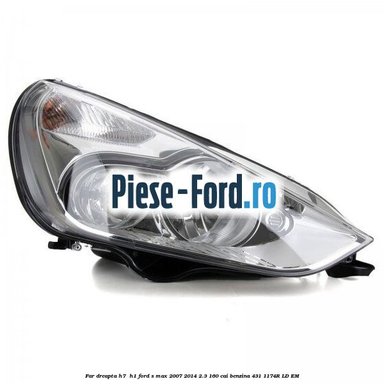 Far dreapta H7/ H1 Ford S-Max 2007-2014 2.3 160 cai #D581707B3B Far dreapta H7/ H1 Ford S-Max 2007-2014 2.3 160 cai #D581707B3B