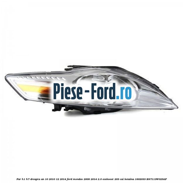 Far bi-xenon stanga an 03/2007-10/2010 Ford Mondeo 2008-2014 2.0 EcoBoost 203 cai benzina