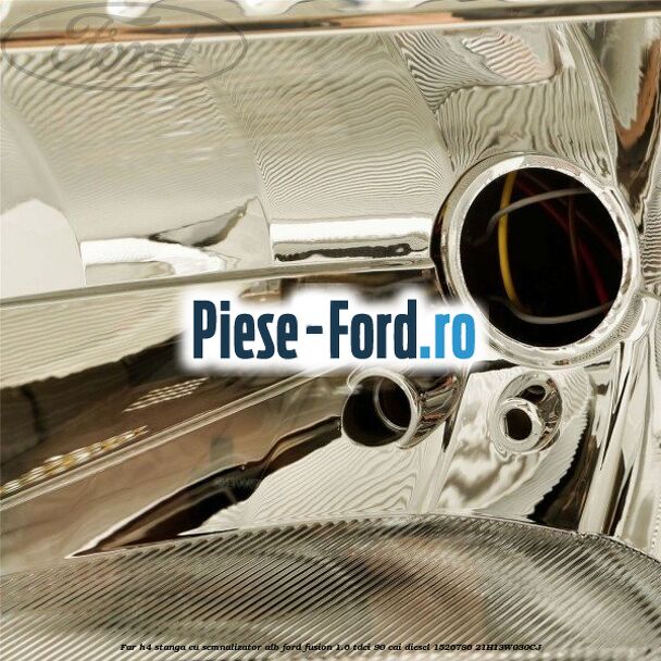 Far H4 stanga cu semnalizator alb Ford Fusion 1.6 TDCi 90 cai diesel #A0CFF416CD
