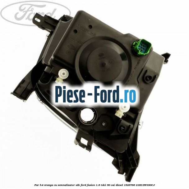 Far H4 stanga cu semnalizator alb Ford Fusion 1.6 TDCi 90 cai diesel #A0CFF416CD