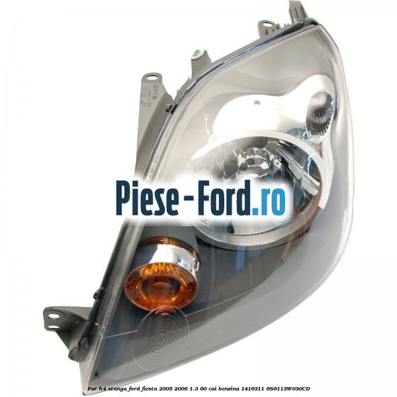 Far H4 stanga Ford Fiesta 2005-2008 1.3 60 cai benzina