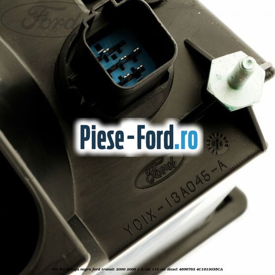 Far H4 stanga negru Ford Transit 2000-2006 2.4 TDE 115 cai diesel #DDD711ED24