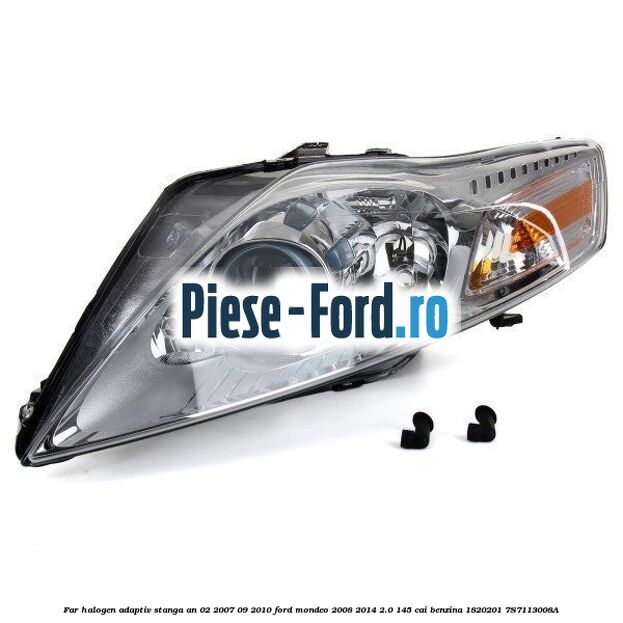 Far halogen adaptiv stanga an 02/2007-09/2010 Ford Mondeo 2008-2014 2.0 145 cai benzina #49928F28CB