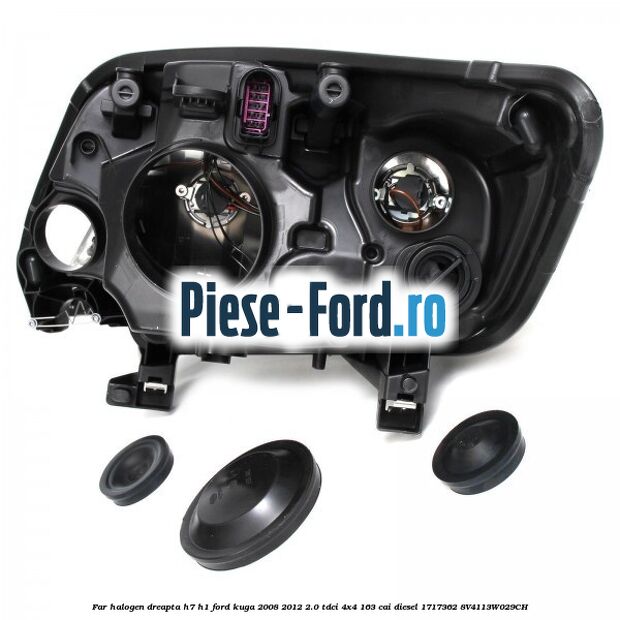 Far halogen dreapta H7/H1 Ford Kuga 2008-2012 2.0 TDCI 4x4 163 cai diesel #97A6C0A289