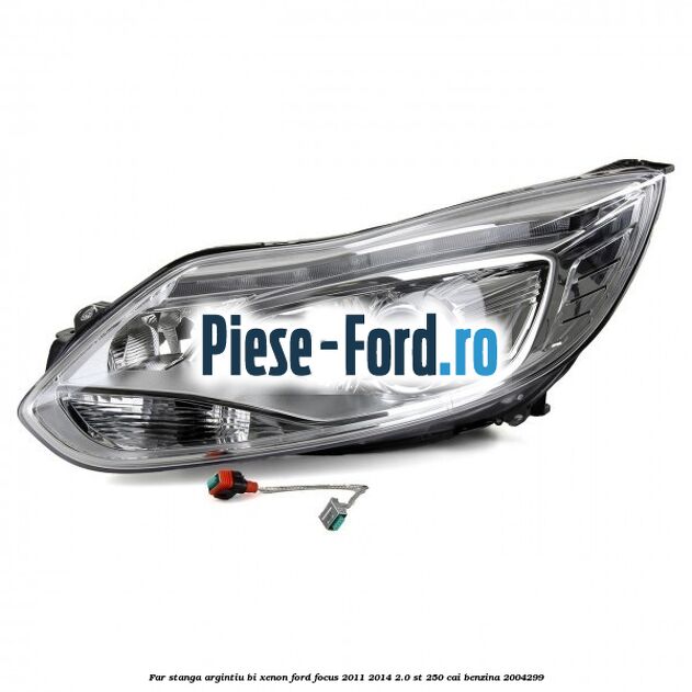Far stanga, argintiu bi xenon Ford Focus 2011-2014 2.0 ST 250 cai