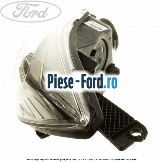 Far stanga argintiu bi xenon Ford Focus 2011-2014 2.0 TDCi 140 cai diesel #2A755C986F