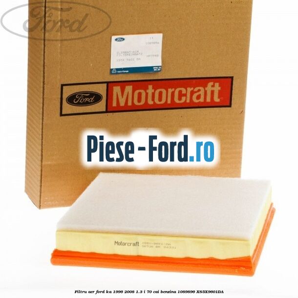 Filtru aer Ford Ka 1996-2008 1.3 i 70 cai benzina #DF93F9E697