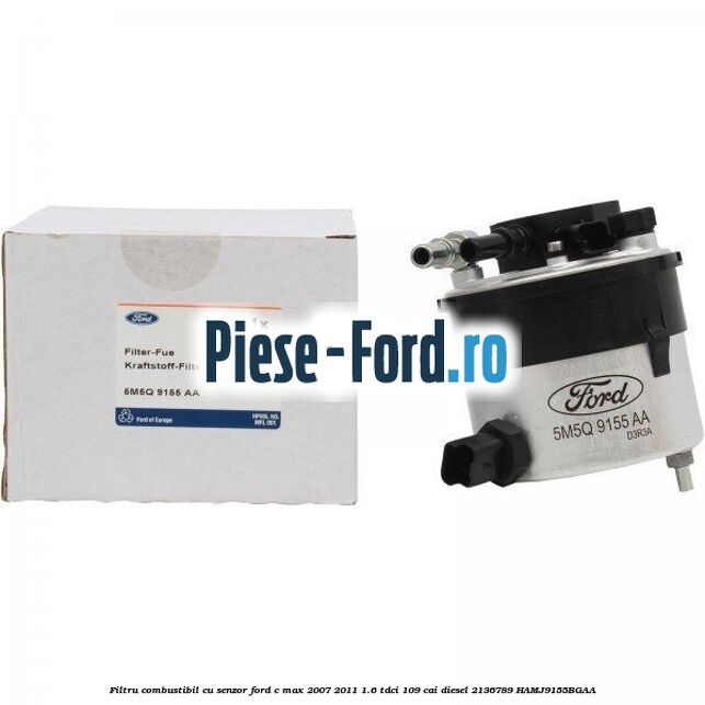 Conducta retur filtru combustibil Ford C-Max 2007-2011 1.6 TDCi 109 cai diesel