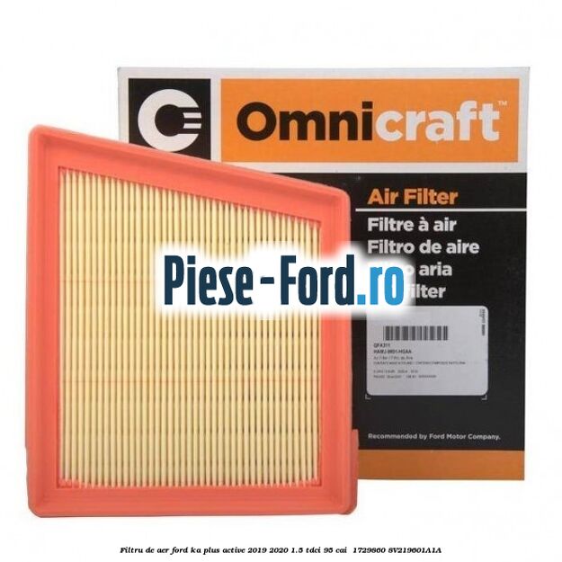 Filtru de aer Ford Ka plus Active 2019-2020 1.5 TDCI 95 cai  #28D0B58844