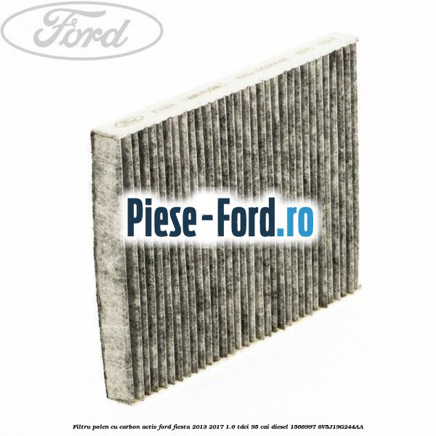 Filtru polen cu carbon activ Ford Fiesta 2013-2017 1.6 TDCi 95 cai diesel