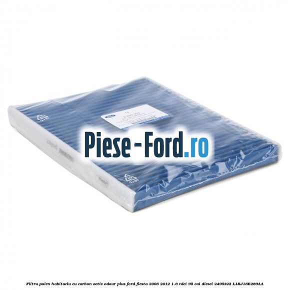 Filtru polen/habitaclu cu carbon activ Odour Plus Ford Fiesta 2008-2012 1.6 TDCi 95 cai diesel