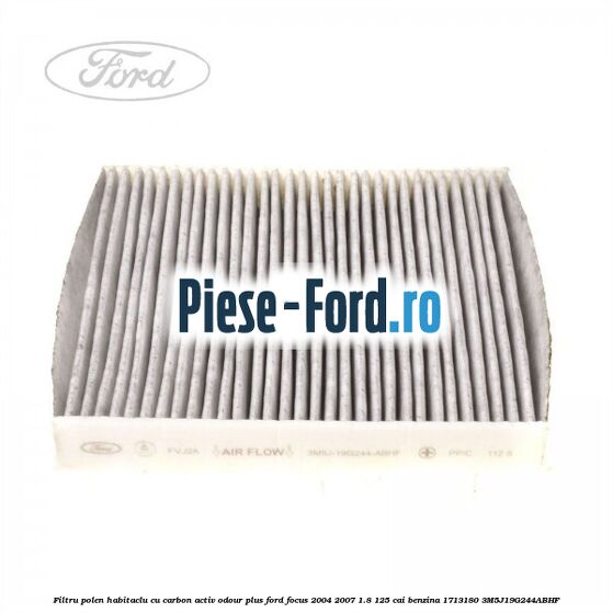 Filtru polen/habitaclu cu carbon activ Odour Plus Ford Focus 2004-2007 1.8 125 cai benzina #D0C57DFCA6