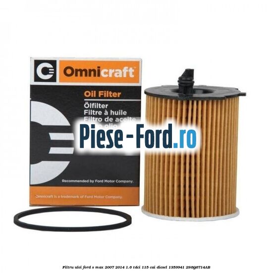 Filtru ulei Ford S-Max 2007-2014 1.6 TDCi 115 cai diesel #DB8951FEF3