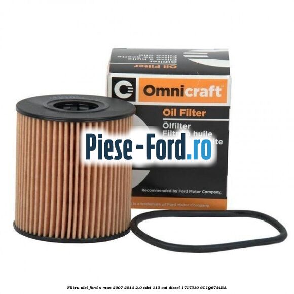 Filtru ulei Ford S-Max 2007-2014 2.0 TDCi 115 cai diesel #3D3C5937BA