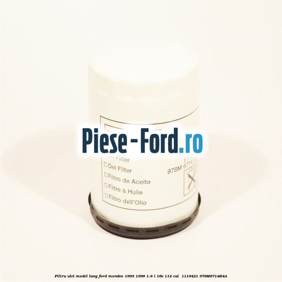 Filtru ulei model lung Ford Mondeo 1993-1996 1.8 i 16V 112 cai  #C1F3413415