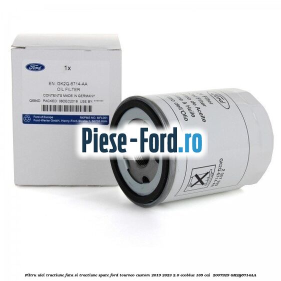 Filtru ulei tractiune fata si tractiune spate Ford Tourneo Custom 2019-2023 2.0 EcoBlue 185 cai #0594C00B37 Filtru ulei tractiune fata si tractiune spate Ford Tourneo Custom 2019-2023 2.0 EcoBlue 185 cai #0594C00B37