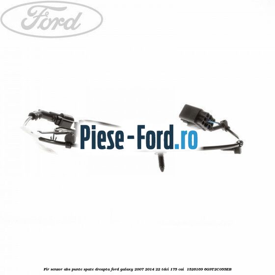 Fir senzor ABS punte spate dreapta Ford Galaxy 2007-2014 2.2 TDCi 175 cai #C7ACAD83A0