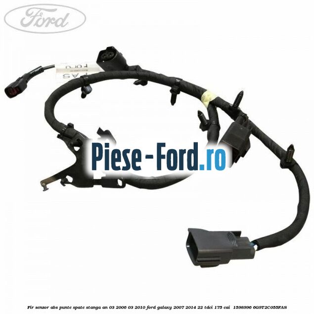 Fir senzor ABS punte spate stanga an 03/2006-03/2010 Ford Galaxy 2007-2014 2.2 TDCi 175 cai #131451828C