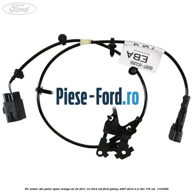 Fir senzor ABS punte spate stanga an 03/2011-12/2014 IVD Ford Galaxy 2007-2014 2.2 TDCi 175 cai  #8CC9A36875
