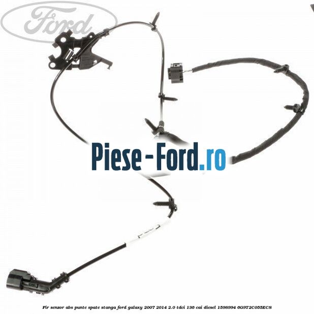 Fir senzor ABS punte spate stanga Ford Galaxy 2007-2014 2.0 TDCi 136 cai diesel #9CD2D07388