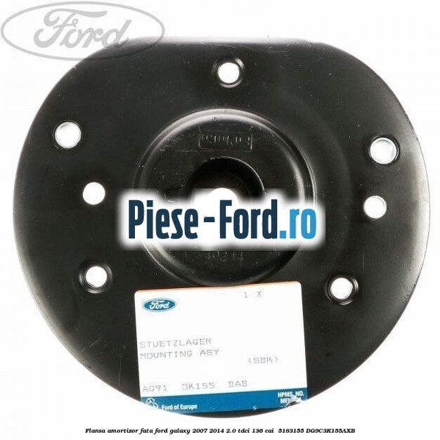 Flansa amortizor fata Ford Galaxy 2007-2014 2.0 TDCi 136 cai  #069E8720E9