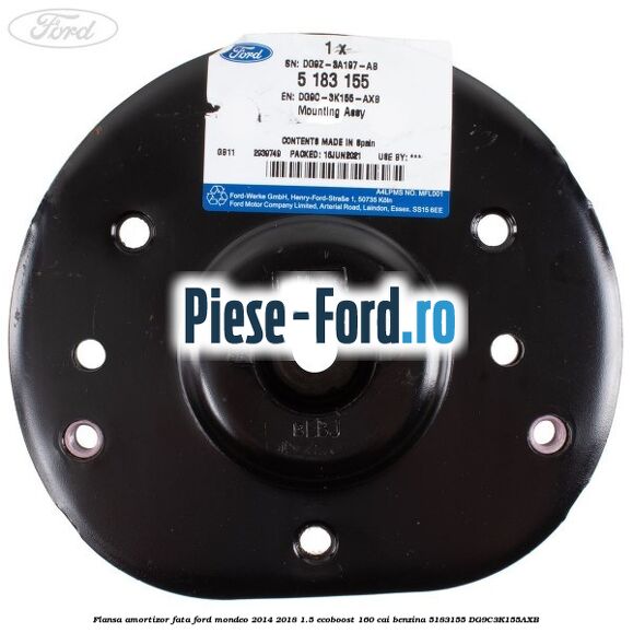Flansa amortizor fata Ford Mondeo 2014-2018 1.5 EcoBoost 160 cai benzina #3A59C50AB8