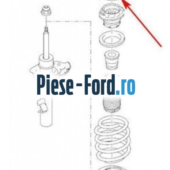 Flansa amortizor fata Ford S-Max 2007-2014 2.3 160 cai benzina