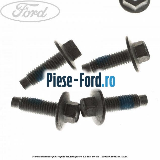 Flansa amortizor punte spate set Ford Fusion 1.6 TDCi 90 cai  #5AC0F68155