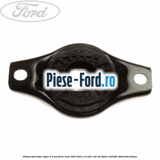 Flansa amortizor punte spate Ford S-Max 2007-2014 1.6 TDCi 115 cai diesel