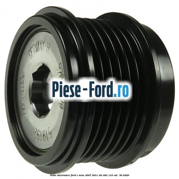 Fulie alternator Ford C-Max 2007-2011 2.0 TDCi 110 cai #8E67A60380