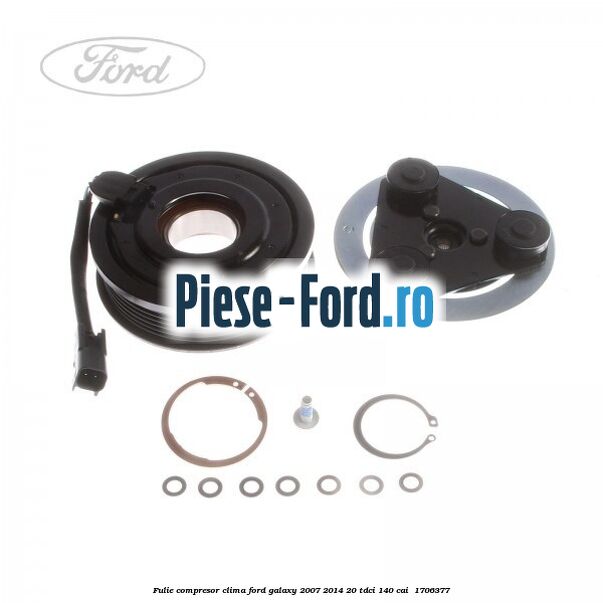 Fulie compresor clima Ford Galaxy 2007-2014 2.0 TDCi 140 cai #2E66814937