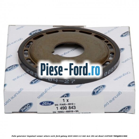 Fulie generator impulsuri senzor arbore cotit Ford Galaxy 2015-2023 2.0 TDCi 4x4 150 cai diesel #FC4FA2DBDF