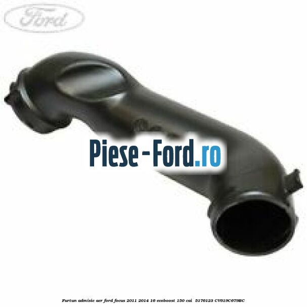 Furtun admisie aer Ford Focus 2011-2014 1.6 EcoBoost 150 cai #934F44CDBC