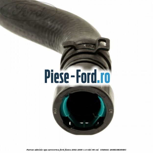 Furtun admisie apa aeroterma Ford Fiesta 2002-2005 1.4 TDCi 68 cai  #AE6D5DFDBD