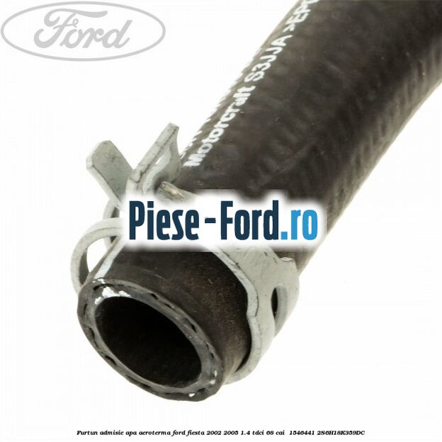 Furtun admisie apa aeroterma Ford Fiesta 2002-2005 1.4 TDCi 68 cai  #AE6D5DFDBD