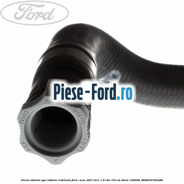 Furtun admisie apa radiator habitaclu Ford C-Max 2007-2011 1.6 TDCi 109 cai diesel
