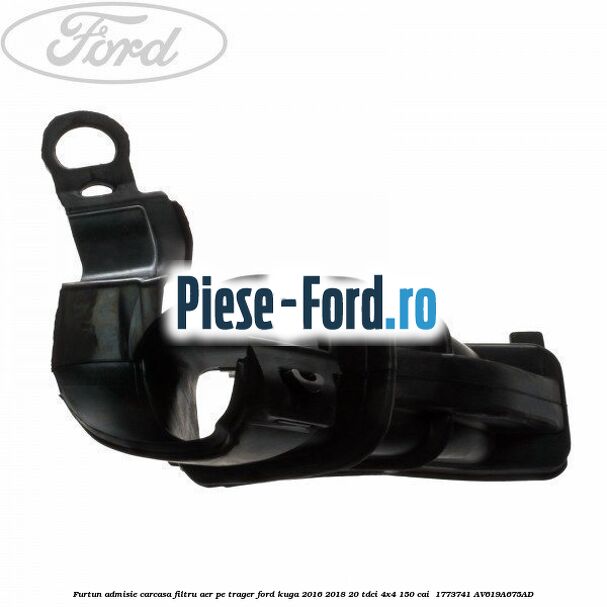 Furtun admisie carcasa filtru aer, pe trager Ford Kuga 2016-2018 2.0 TDCi 4x4 150 cai #6A4D5DAD06