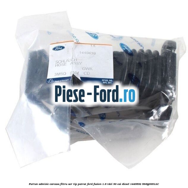 Furtun admisie carcasa filtru aer tip patrat Ford Fusion 1.6 TDCi 90 cai diesel #04A0EFC531
