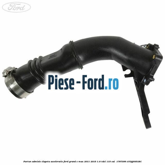Furtun admisie clapeta acceleratie Ford Grand C-Max 2011-2015 1.6 TDCi 115 cai  #83EE640DA1