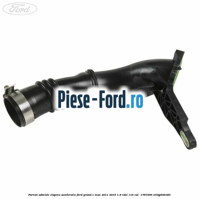 Furtun admisie clapeta acceleratie Ford Grand C-Max 2011-2015 1.6 TDCi 115 cai  #83EE640DA1