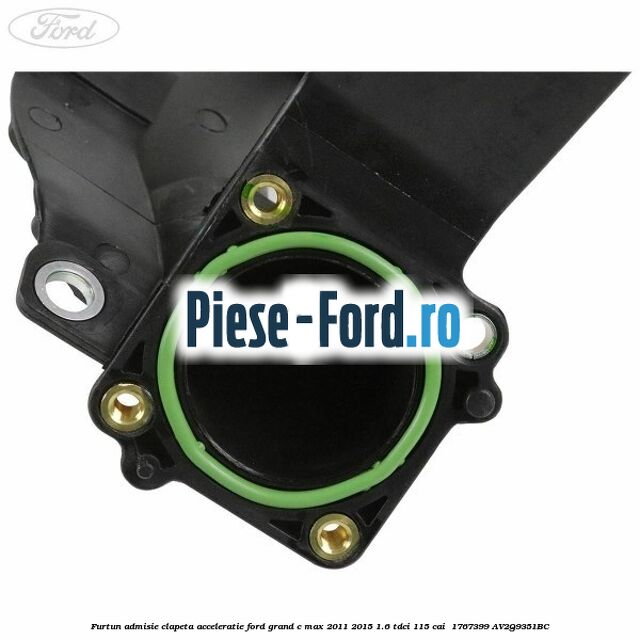 Furtun admisie clapeta acceleratie Ford Grand C-Max 2011-2015 1.6 TDCi 115 cai  #83EE640DA1