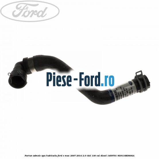 Furtun admsie apa habitaclu Ford S-Max 2007-2014 2.0 TDCi 130 cai diesel #D17BDC3277