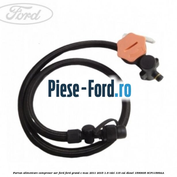 Cutie depozitare carlig remorcare Ford Grand C-Max 2011-2015 1.6 TDCi 115 cai diesel