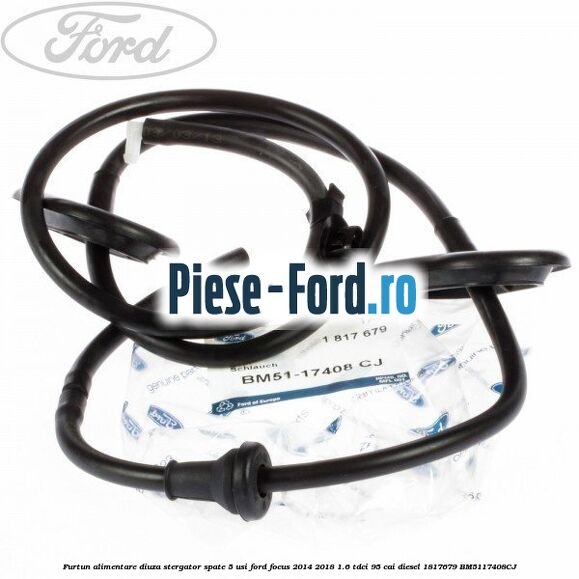 Furtun alimentare diuza stergator spate 5 usi Ford Focus 2014-2018 1.6 TDCi 95 cai diesel