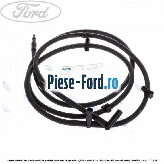 Furtun alimentare diuze spalator parbriz de la vas la bifurcatie Ford C-Max 2016-2020 2.0 TDCi 150 cai diesel #6335B42108