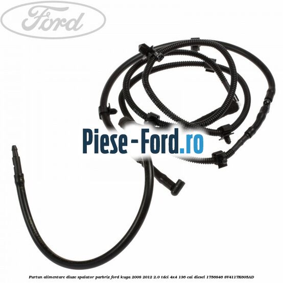 Furtun alimentare diuze spalator luneta Ford Kuga 2008-2012 2.0 TDCi 4x4 136 cai diesel
