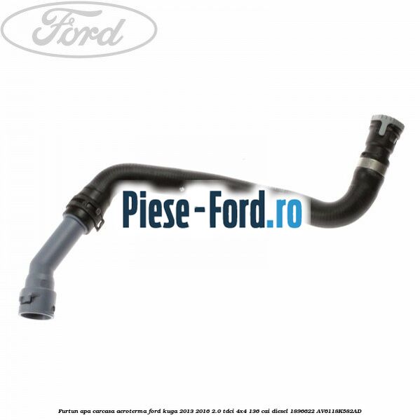 Furtun apa carcasa aeroterma Ford Kuga 2013-2016 2.0 TDCi 4x4 136 cai diesel #3D504AD073