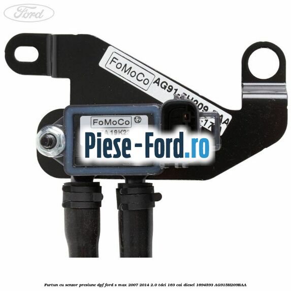 Furtun cu senzor presiune DPF Ford S-Max 2007-2014 2.0 TDCi 163 cai diesel