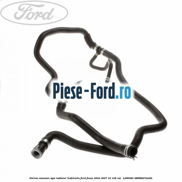 Furtun evacuare apa radiator habitaclu Ford Focus 2004-2007 1.8 125 cai #A12C076ACF
